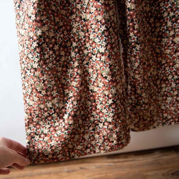 Compania Fantastica Floral Wide Leg Cotton Dungarees Overalls - Picture 5 of 11